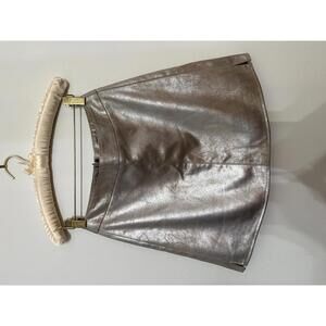 Cupcakes and cashmere shiny suede mini skirt 2